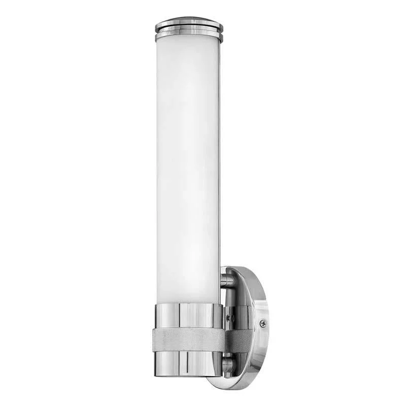 Track lighting with a brushed nickel finishHinkley 5070 Bathroom Remi Sconce Light