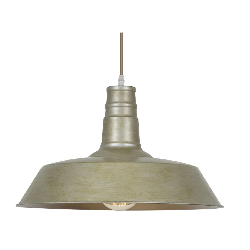 Rustic track lighting for farmhouse decorRibe Champagne Painted 1Lt Pendant