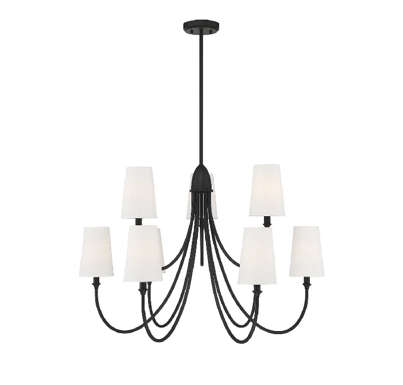 Industrial Lighting for Pharmaceutical ManufacturingCameron Nine Light Chandelier