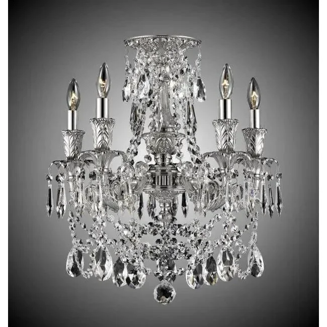 Track lighting for museums and galleriesFinisterra Empire Brass and Crystal Semi-Flush