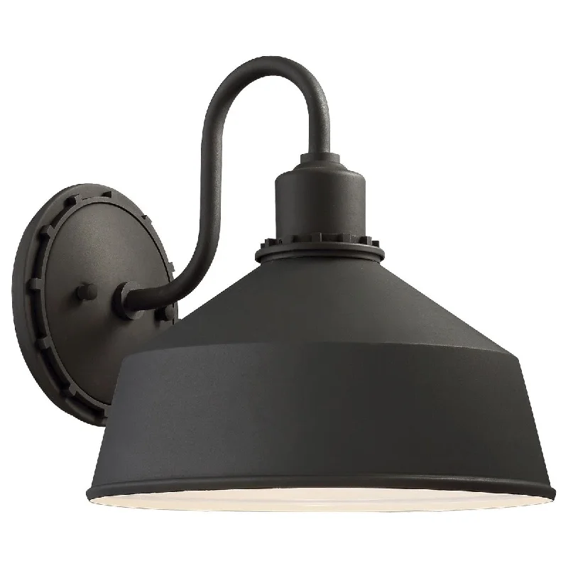Adjustable Industrial Lighting for Flexible IlluminationMantiel 10 in. Outdoor Barn Light Black Finish