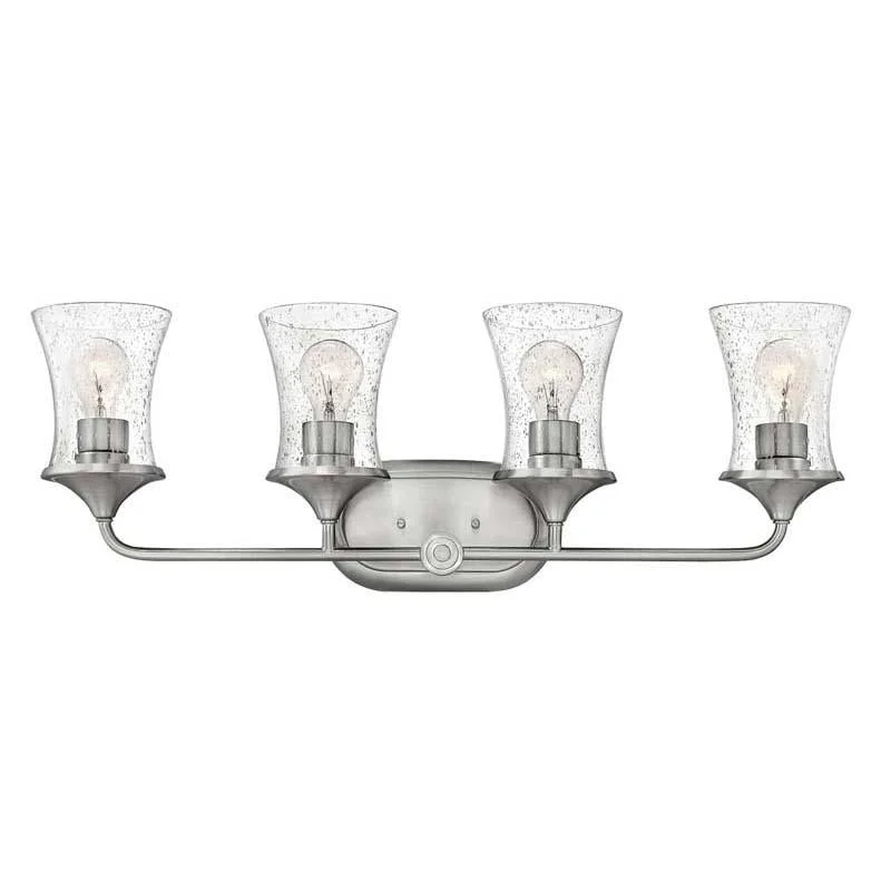 Track lighting for modernizing traditional interiorsHinkley 51804BN-CL Bathroom Thistledown Brushed Nickel with Clear glass Light