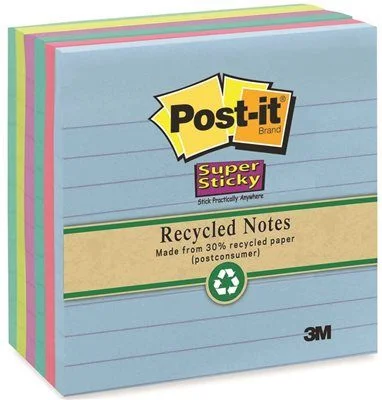 Track lighting with swivel heads for precise aiming3M Super Sticky Notes 4 X 4 Lined Five Tropical Colors 6 90-Sheet Pads/Pack