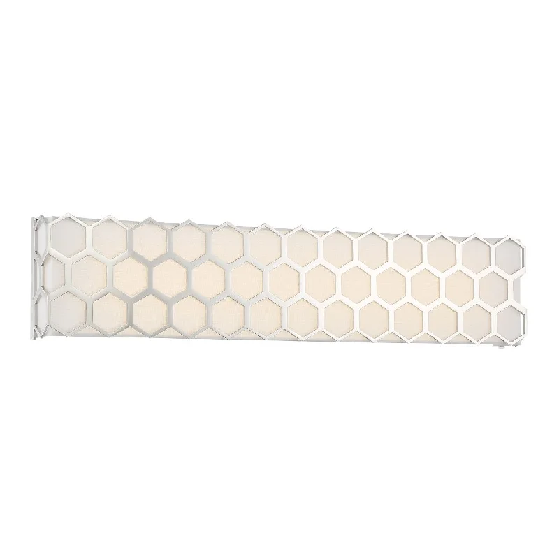 Energy - Efficient Industrial Lighting for Cost - SavingsMissing Link 25 in. LED Bath Sconce Polished Nickel finish