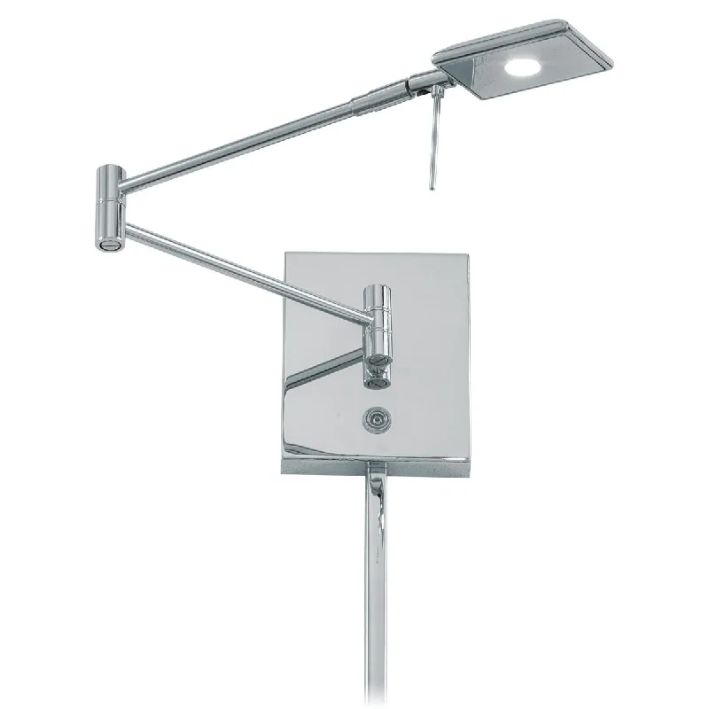 Dust - Resistant Industrial Lighting for Dirty WorkspacesGeorge's Reading Room Contemporary LED Swing Arm Wall Lamp Chrome Finish Dust - Resistant Industrial Lighting for Dirty WorkspacesGeorge's Reading Room Contemporary LED Swing Arm Wall Lamp Chrome Finish