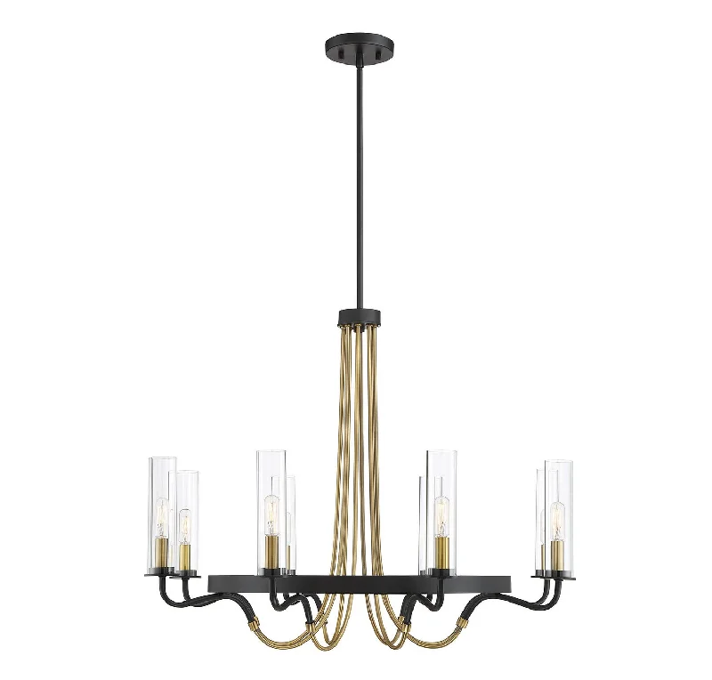Industrial Lighting for Furniture FactoriesKearney Eight Light Chandelier