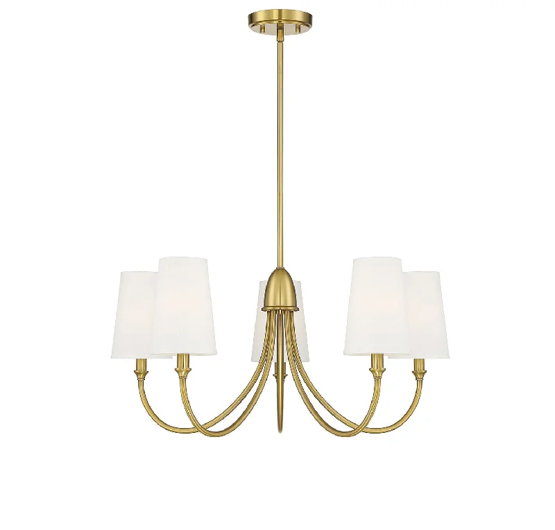 Industrial Lighting for Food Processing FactoriesCameron Five Light Chandelier