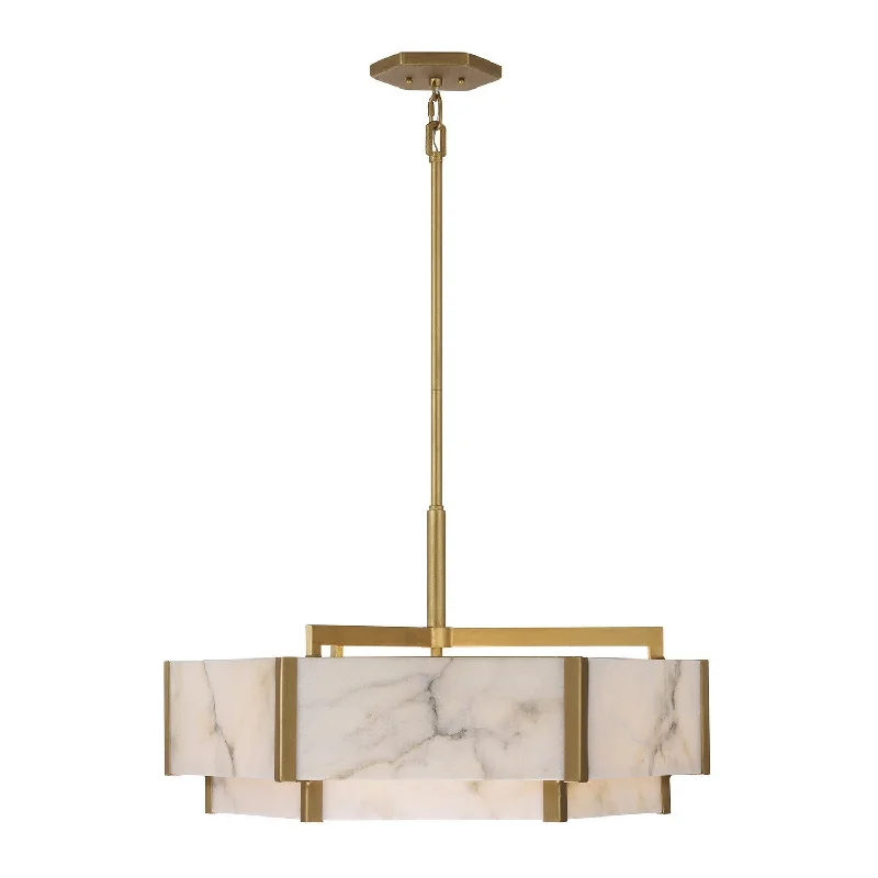 Industrial Lighting for Metal Fabrication ShopsOrleans Six Light Pendant