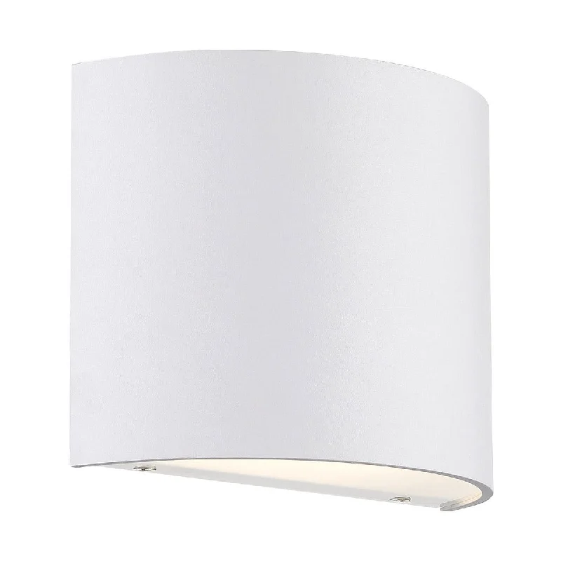 Industrial Lighting for Automotive Manufacturing PlantsPocket 7 In LED Wall Light 3000K White Finish