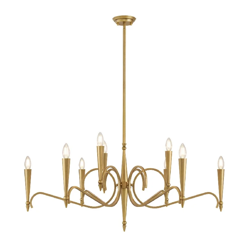 Industrial Lighting for Pharmaceutical ManufacturingTremont Nine Light Chandelier