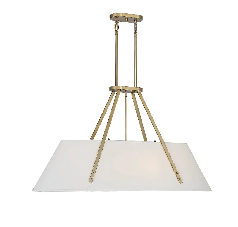 Industrial Lighting for Chemical PlantsNewport Six Light Linear Chandelier