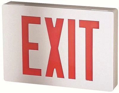 Track lighting with multiple heads for flexibilitySignature Die Cast Aluminum Led Exit Sign Red