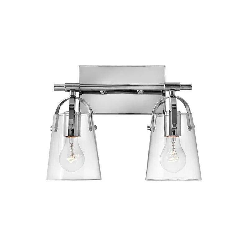 Track lighting with colored glass accentsHinkley 5132CM Bath Foster Chrome Light