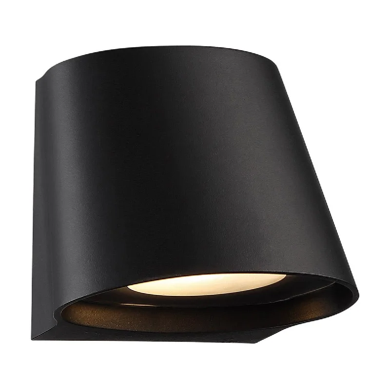 Industrial Lighting for Furniture FactoriesMod 6 in. LED Outdoor Wall Sconce 3000K Black Finish Industrial Lighting for Furniture FactoriesMod 6 in. LED Outdoor Wall Sconce 3000K Black Finish