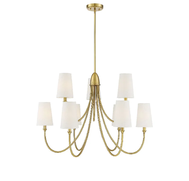Industrial Task Lighting for Precision WorkstationsCameron Nine Light Chandelier