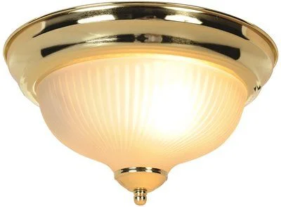Waterproof track lighting for bathroomsMonument Surface Mount Ceiling Fixture Polished Brass 10-7/8 Inch  Uses (1) 75-Watt Incandescent Medium Base Lamp