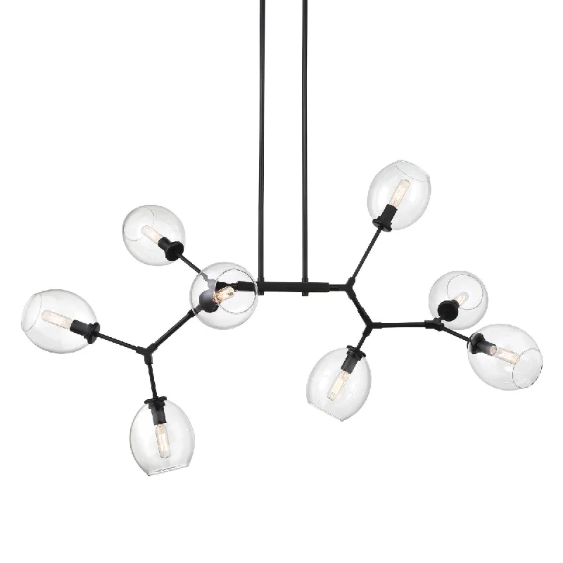 Industrial Lighting for Printing Press FacilitiesNexpo 41 in. 8 lights Chandelier Coal finish Industrial Lighting for Printing Press FacilitiesNexpo 41 in. 8 lights Chandelier Coal finish