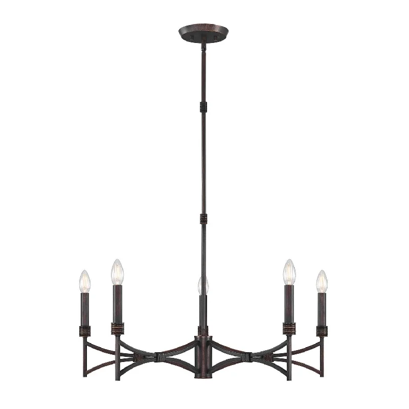 Waterproof Industrial Lighting for Wet AreasGardner Five Light Chandelier
