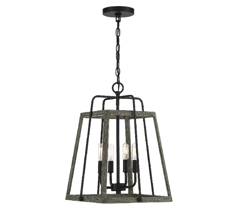 Low - Bay Industrial Lighting Fixtures for Small FactoriesHasting Four Light Pendant