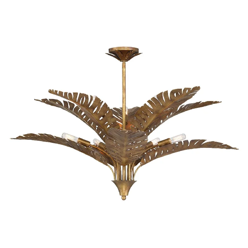 Industrial Lighting for Textile MillsPalmera Ten Light Chandelier