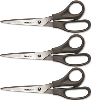 High - lumen track lighting for bright spacesThree Pack Value Pack Scissors 8" Length 3-1/2" Cut Black
