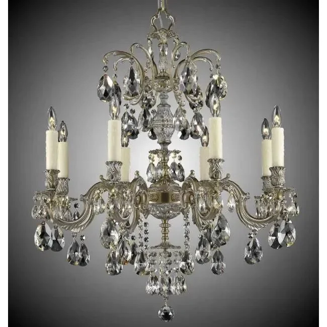 Track lighting for replacing old fluorescent fixturesMarlena Brass and Golden Colored Crystal Chandelier