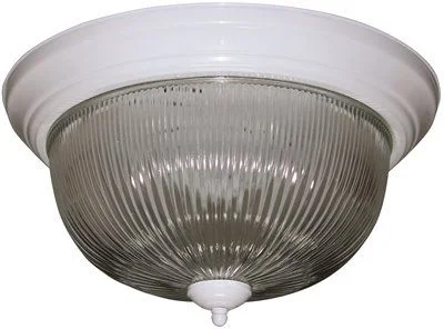 Track lighting with a sleek profileMonument Halophane Dome Ceiling Fixture White 13-1/2 Inch  Uses 2 60-Watt Incandescent Medium Base Lamps