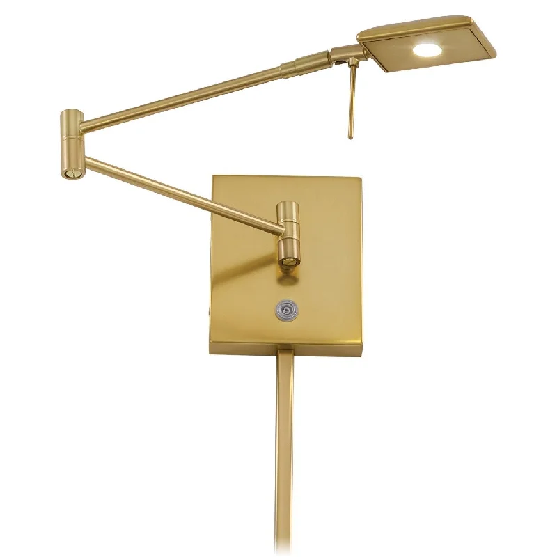 Industrial Lighting for Pharmaceutical ManufacturingGeorge's Reading Room Contemporary LED Swing Arm Wall Lamp Gold finish Industrial Lighting for Pharmaceutical ManufacturingGeorge's Reading Room Contemporary LED Swing Arm Wall Lamp Gold finish