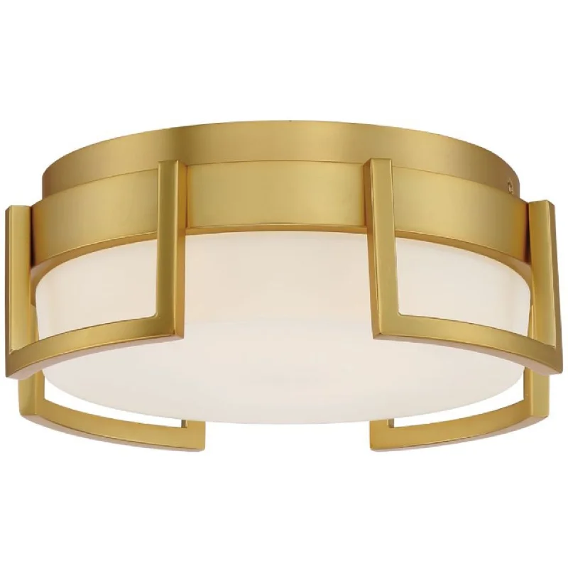 Industrial Area Lighting for Large Open SpacesBezel Set 10 in. LED Flush Mount Light Gold Finish Industrial Area Lighting for Large Open SpacesBezel Set 10 in. LED Flush Mount Light Gold Finish