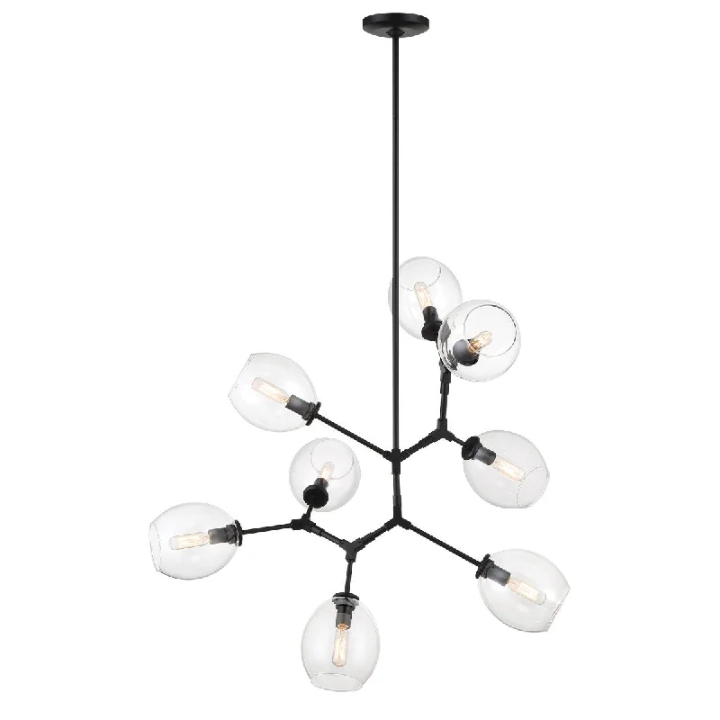 Industrial Lighting for Electronics ManufacturingNexpo 25 in. 8 lights Chandelier Coal finish Industrial Lighting for Electronics ManufacturingNexpo 25 in. 8 lights Chandelier Coal finish