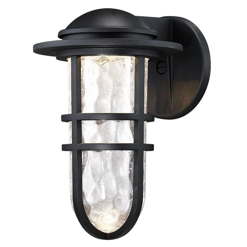 Industrial Lighting for Furniture FactoriesSteampunk 13 in. LED Outdoor Wall Sconce 3000K Black Finish