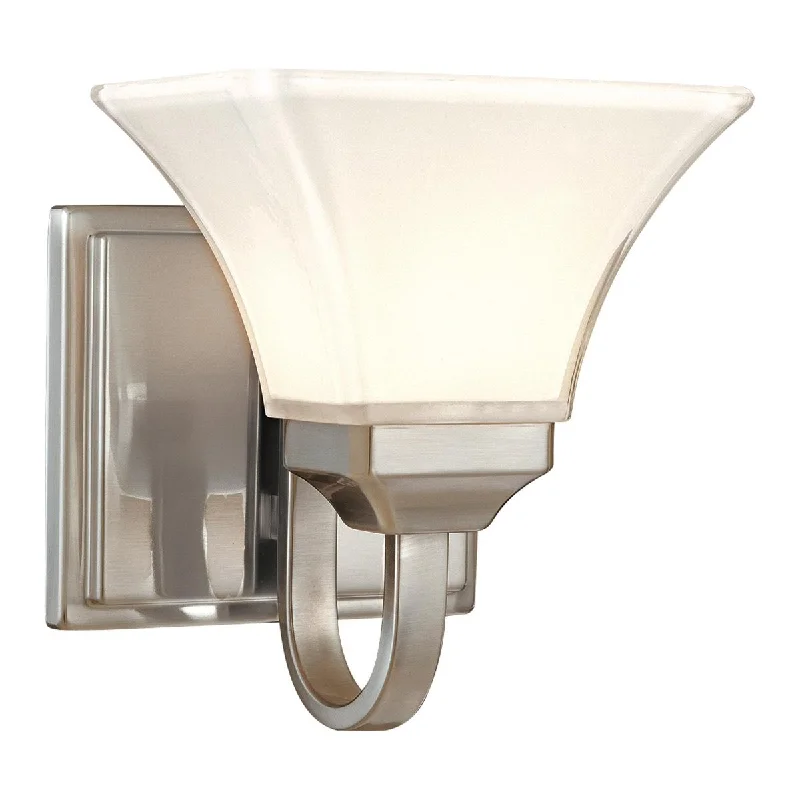 Industrial Pendant Lighting for Machine ShopsAgilis 9 in. Wall Sconce Brushed Nickel finish