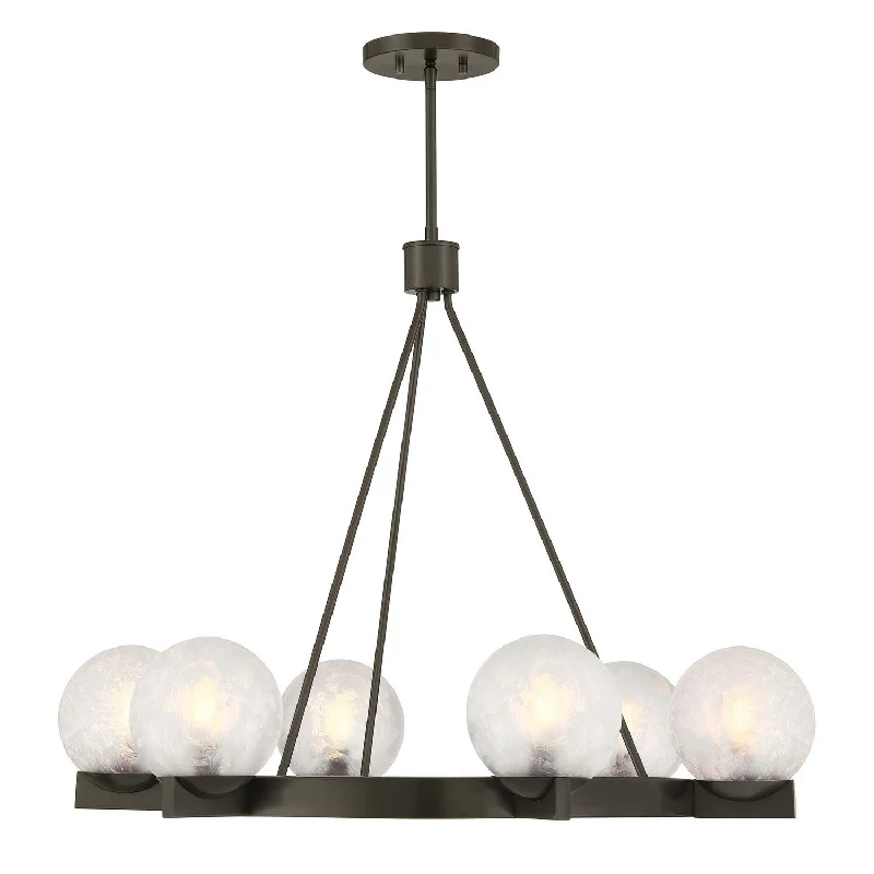 Industrial Lighting for Food Processing FactoriesDarien Six Light Chandelier