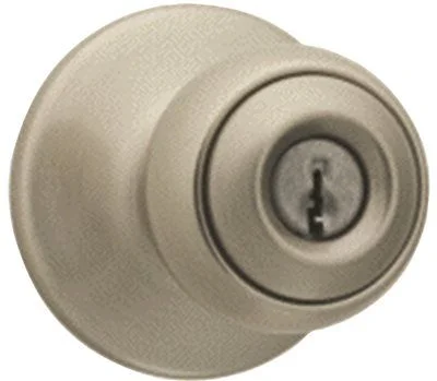 Track lighting with a minimalist track designKwikset Entry Lockset Satin Nickel