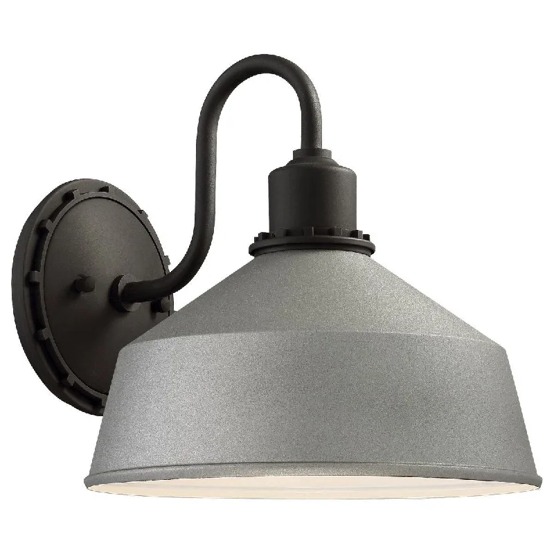 Low - Bay Industrial Lighting Fixtures for Small FactoriesMantiel 10 in. Outdoor Barn Light Silver Finish
