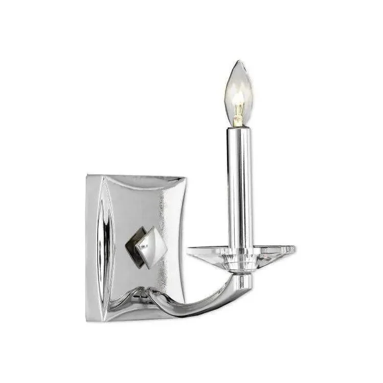 Track lighting with multiple heads for flexibilityKensington Brass and Crystal Wall Sconce