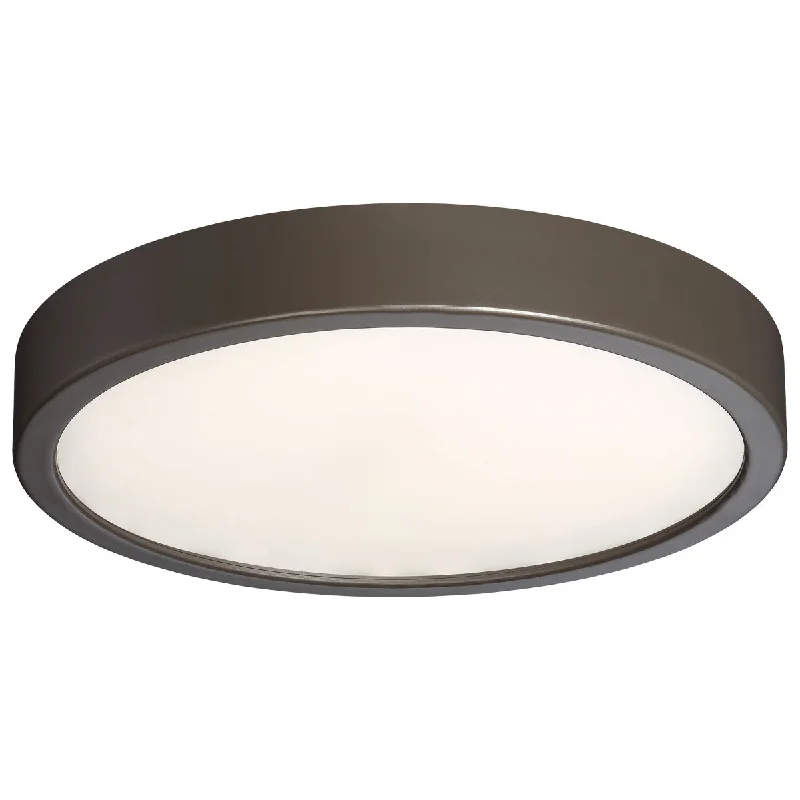 Industrial Lighting for Chemical Plants10 in. LED Flush Mount Bronze finish