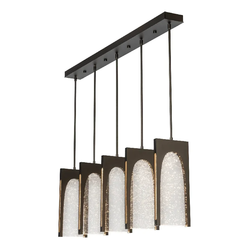 Track lighting with a decorative track designCypress LED Linear Pendant