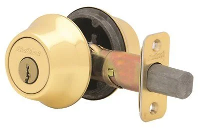 Track lighting with swivel heads for precise aimingKwikset Deadbolt Double Cylinder Polished Brass