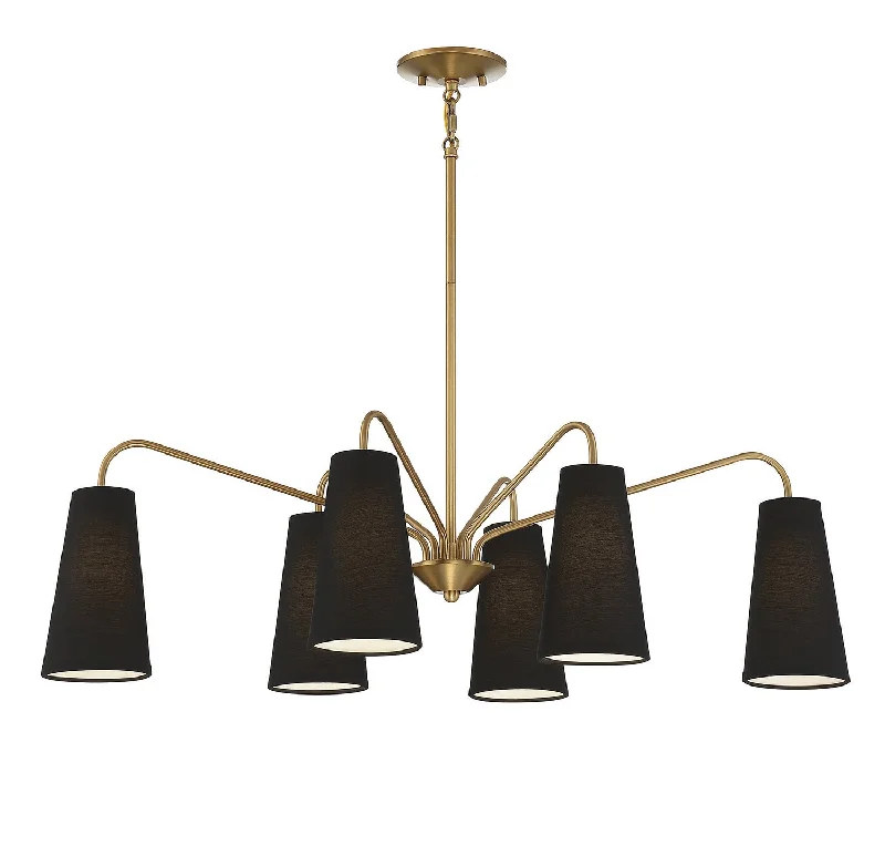 Dimmable Industrial Lighting for Ambiance ControlEdgewood Six Light Linear Chandelier