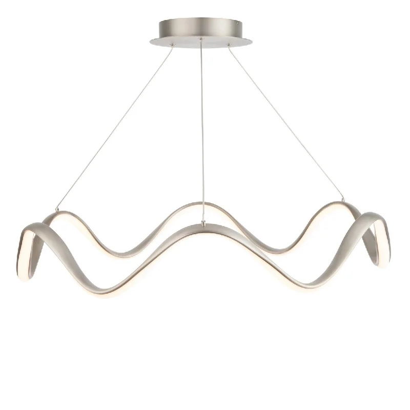 Color - Tunable Industrial Lighting for Special ApplicationsMorae 30 in. LED Pendant Light Brushed Nickel Finish
