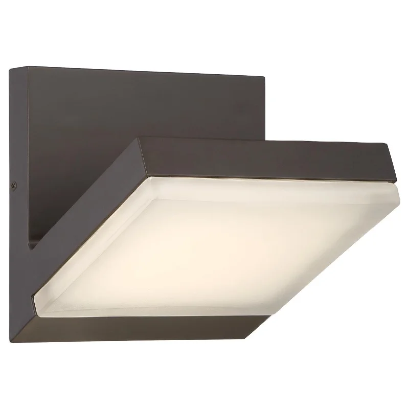 Industrial Lighting for Woodworking FactoriesAngle 6 in. LED Outdoor Wall Sconce Oil Rubbed Bronze Finish Industrial Lighting for Woodworking FactoriesAngle 6 in. LED Outdoor Wall Sconce Oil Rubbed Bronze Finish