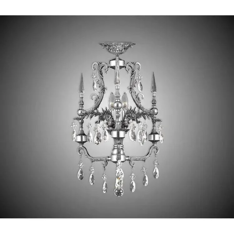 Track lighting with motion - sensor capabilitiesParisian Brass and Crystal Semi-Flush