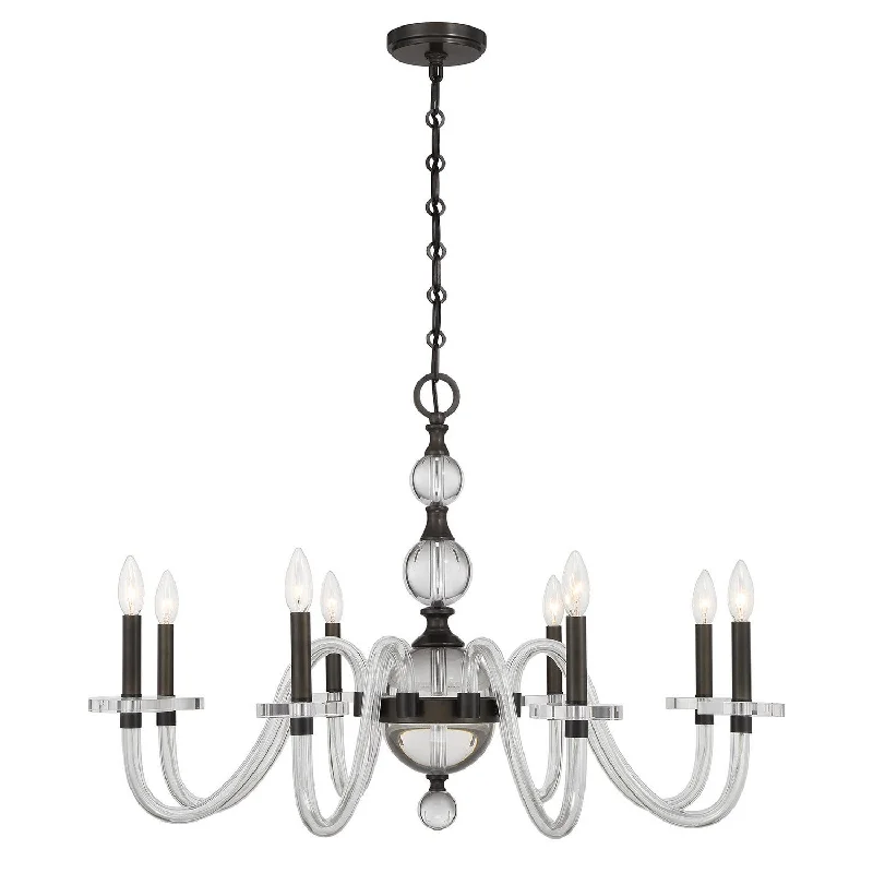 Industrial Wall - Mounted Lighting for Workshop WallsAragon Eight Light Chandelier