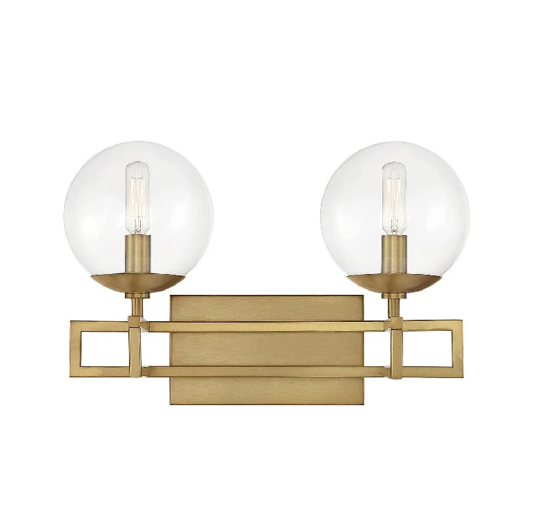 Industrial Lighting for Printing Press FacilitiesCrosby Two Light Bathroom Vanity