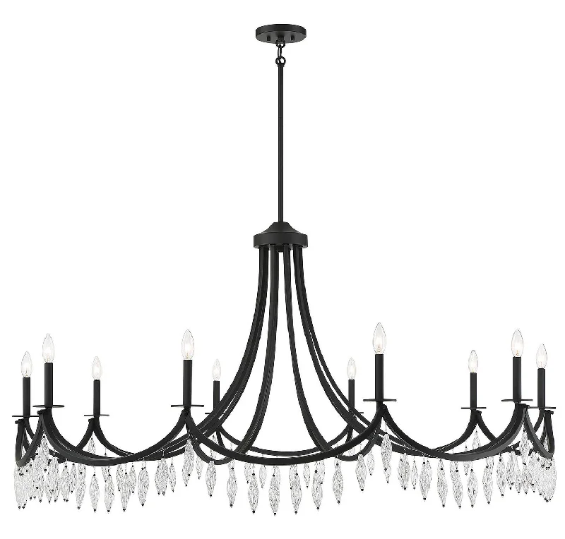 Waterproof Industrial Lighting for Wet AreasKameron Ten Light Chandelier