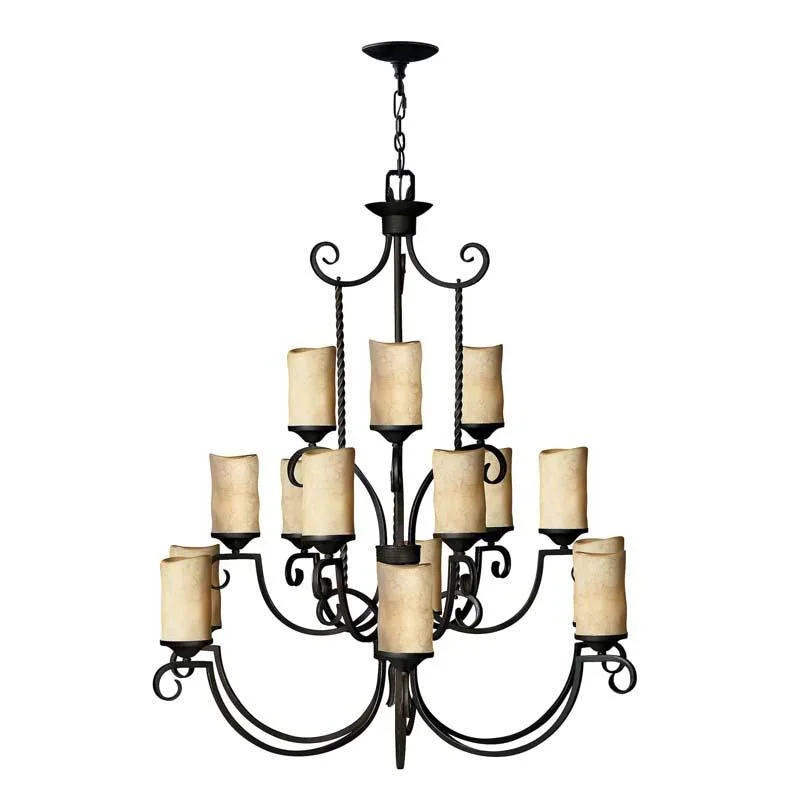 Track lighting for enhancing the architectureHinkley 4019OL Chandelier Casa Olde Black