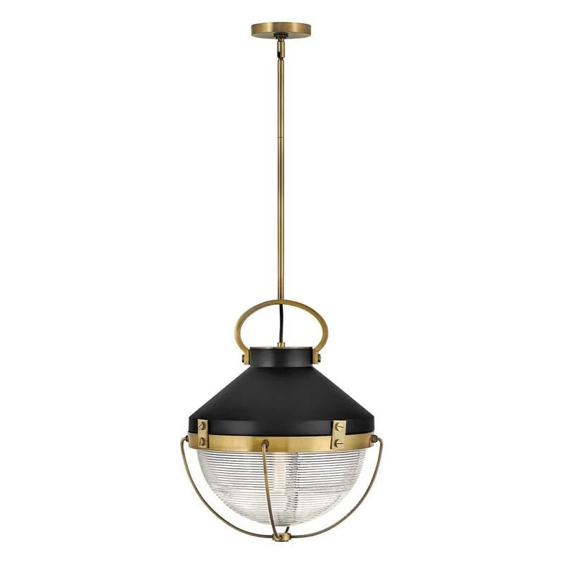 Track lighting with clear glass shadesHinkley 4844 Chandelier Crew Pendant Light