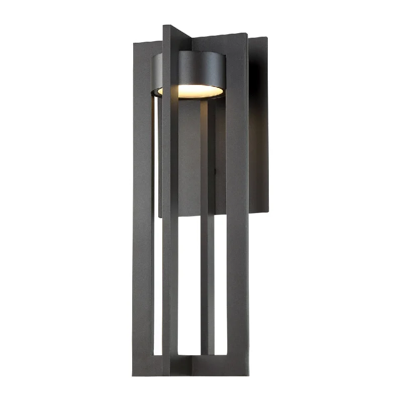 Industrial Emergency Lighting for Safety in FactoriesChamber 20 in. LED Outdoor Wall Sconce 3000K Bronze Finish