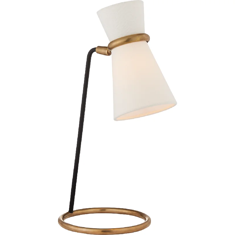 Track lighting with swivel heads for precise aimingClarkson Table Lamp